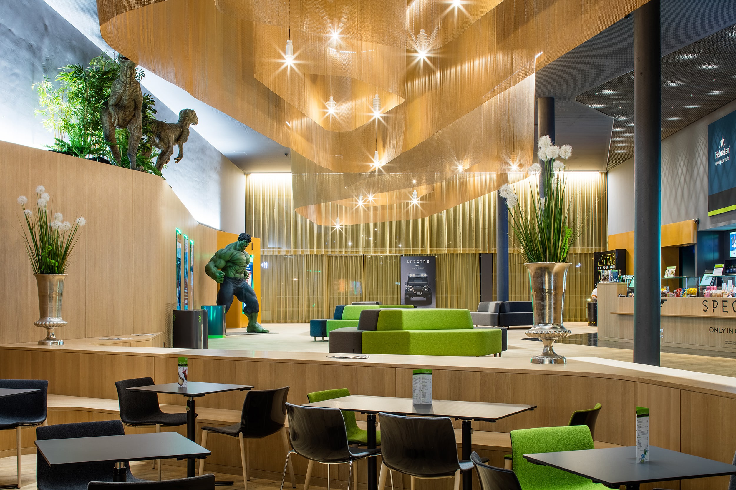 Kitag Cinedome Biel — Biel, Switzerland: architectural lighting design by Lichtvision