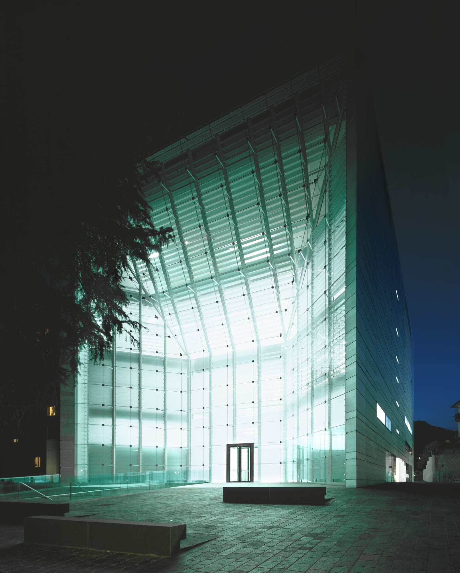 Museion in Bolzano — Bolzano, Italy: architectural lighting design by Lichtvision (architecture by KSV Krüger Schuberth Vandreike)