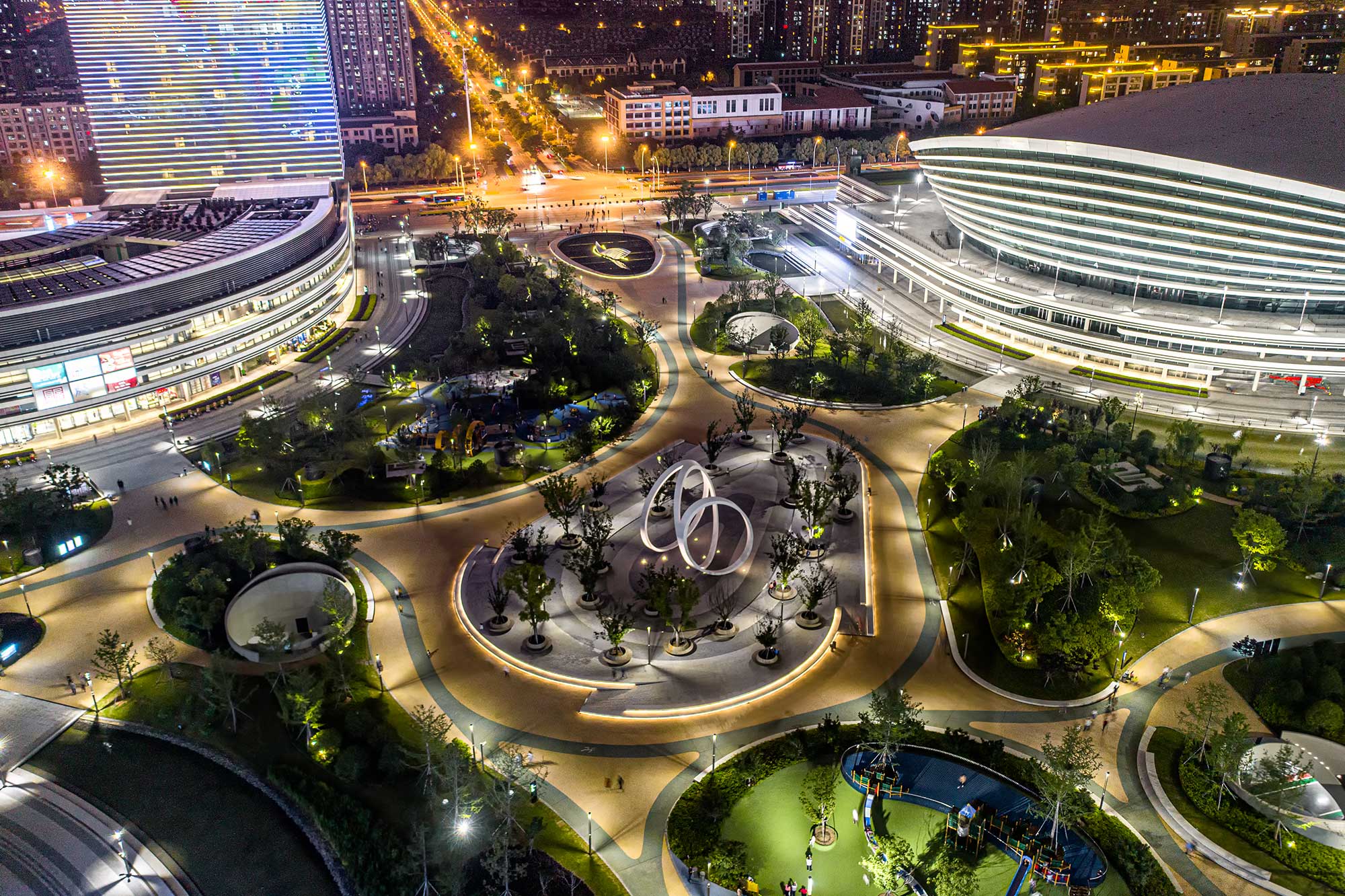 Suzhou Olympic Sports Centre — China: lighting design view 7 of 8, by Lichtvision