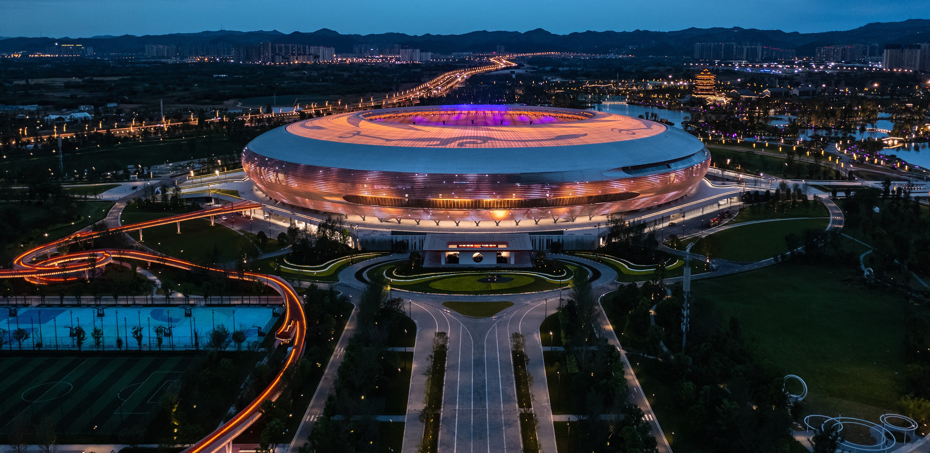 Dong'An Lake Sports Park — China: lighting design view 4 of 7, by Lichtvision