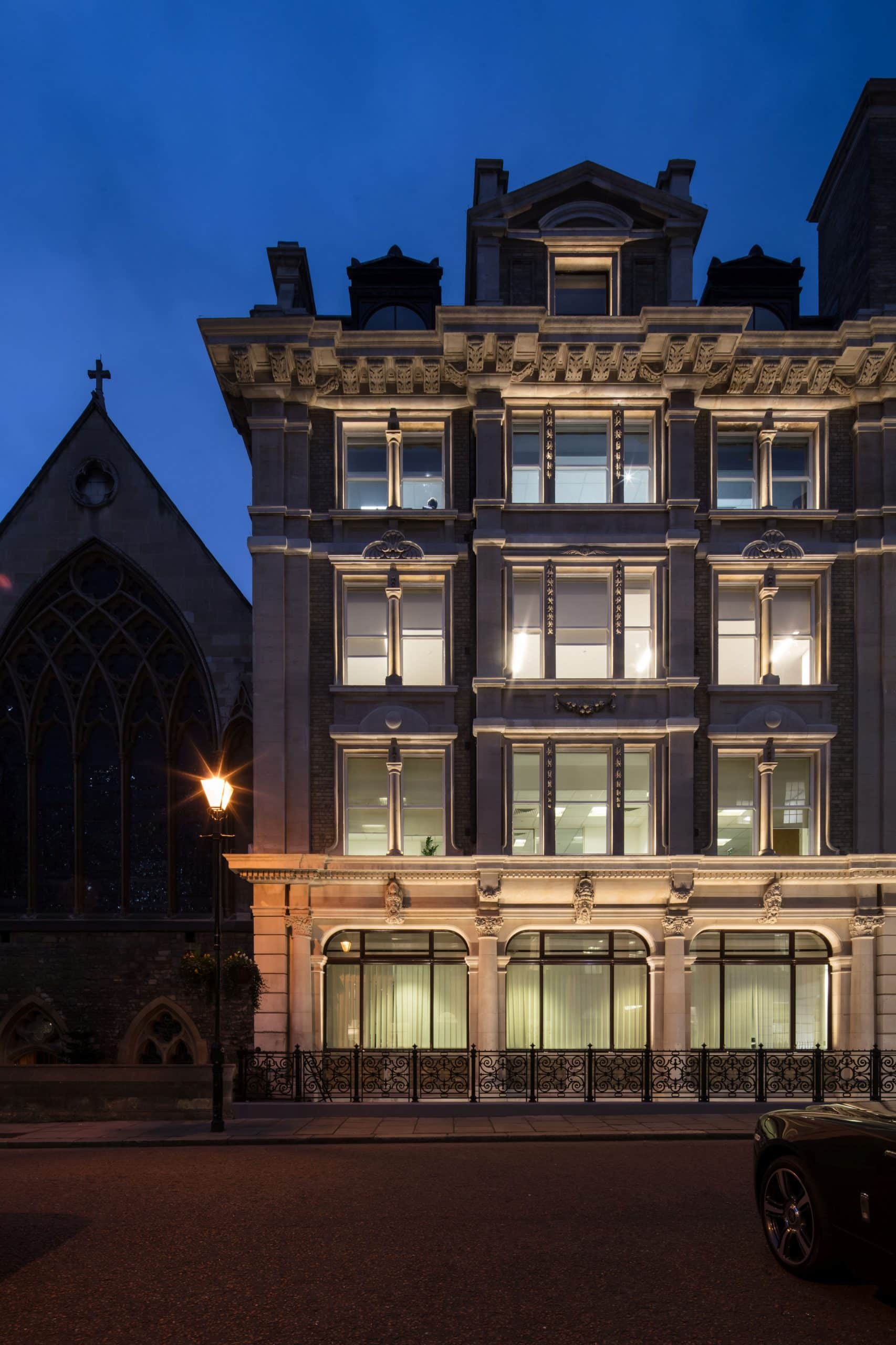 Facade & Exterior lighting design — London