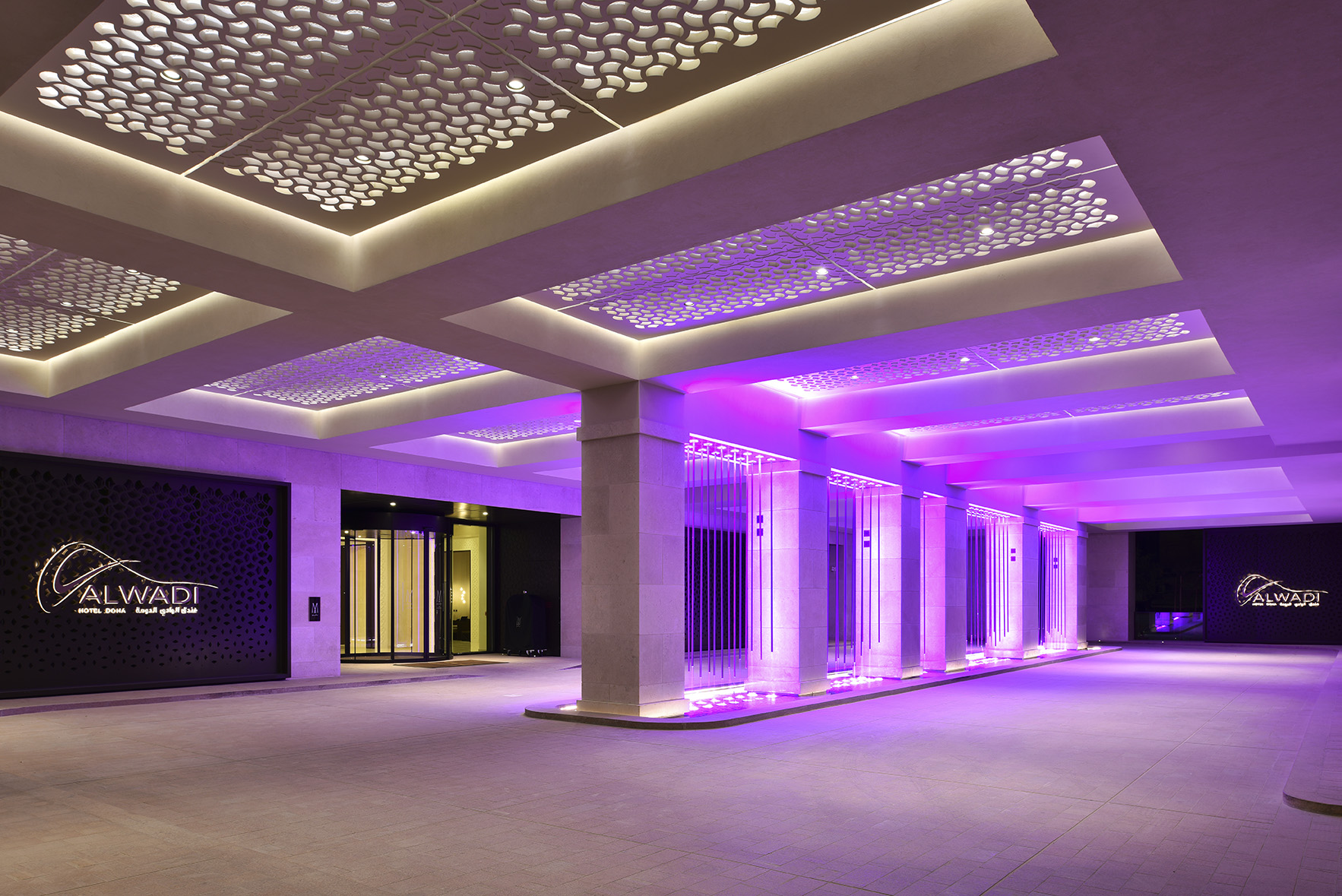 Alwadi Hotel Doha — Doha, Qatar: architectural lighting design by Lichtvision