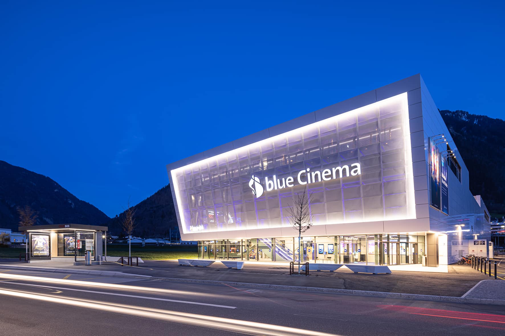 Blue Cinema Chur — Chur, Switzerland: lighting design view 2 of 9, by Lichtvision