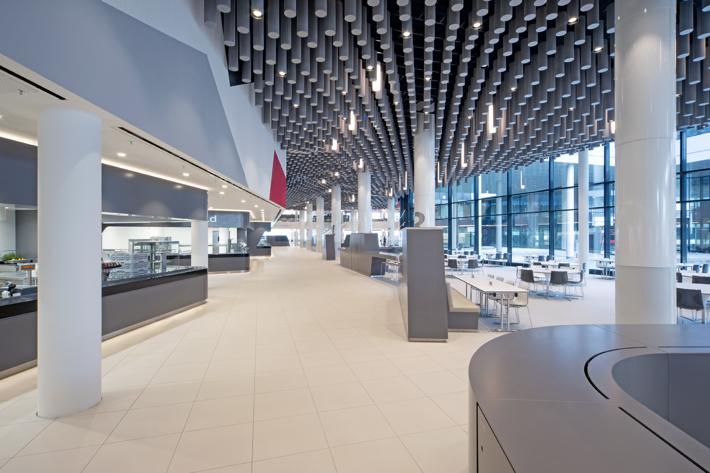 Audi Canteen — Germany: lighting design view 3 of 7, by Lichtvision