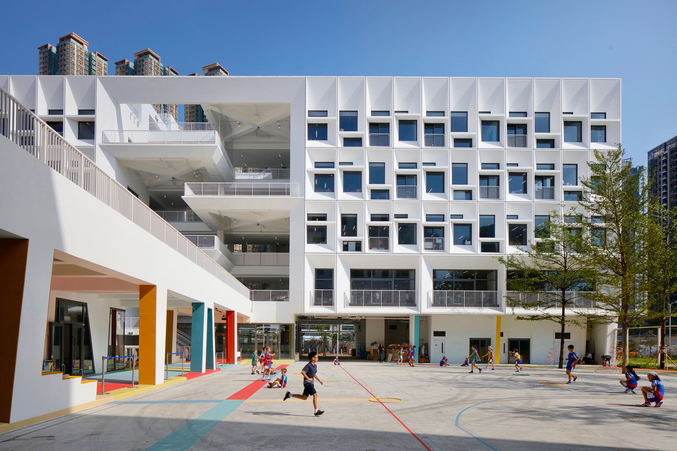 French International School — China: lighting design view 10 of 11, by Lichtvision