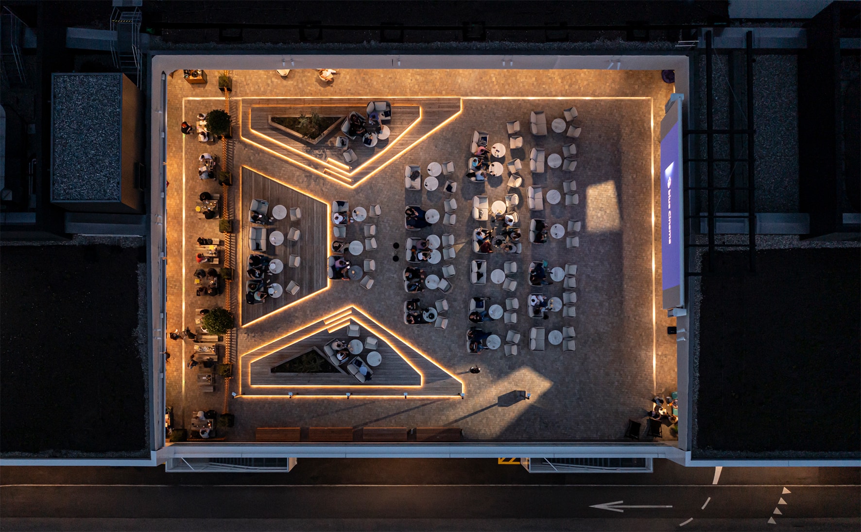Blue Cinema Chur — Chur, Switzerland: lighting design view 9 of 9, by Lichtvision