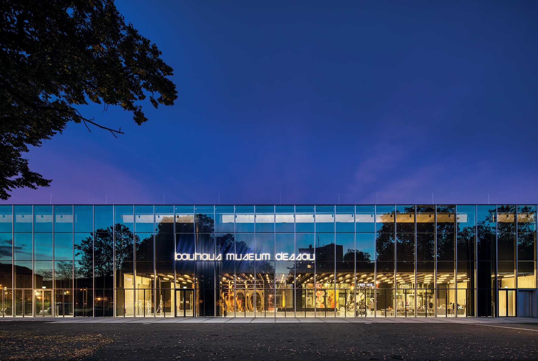 Bauhaus Museum Dessau — Dessau, Germany: lighting design view 2 of 5, by Lichtvision