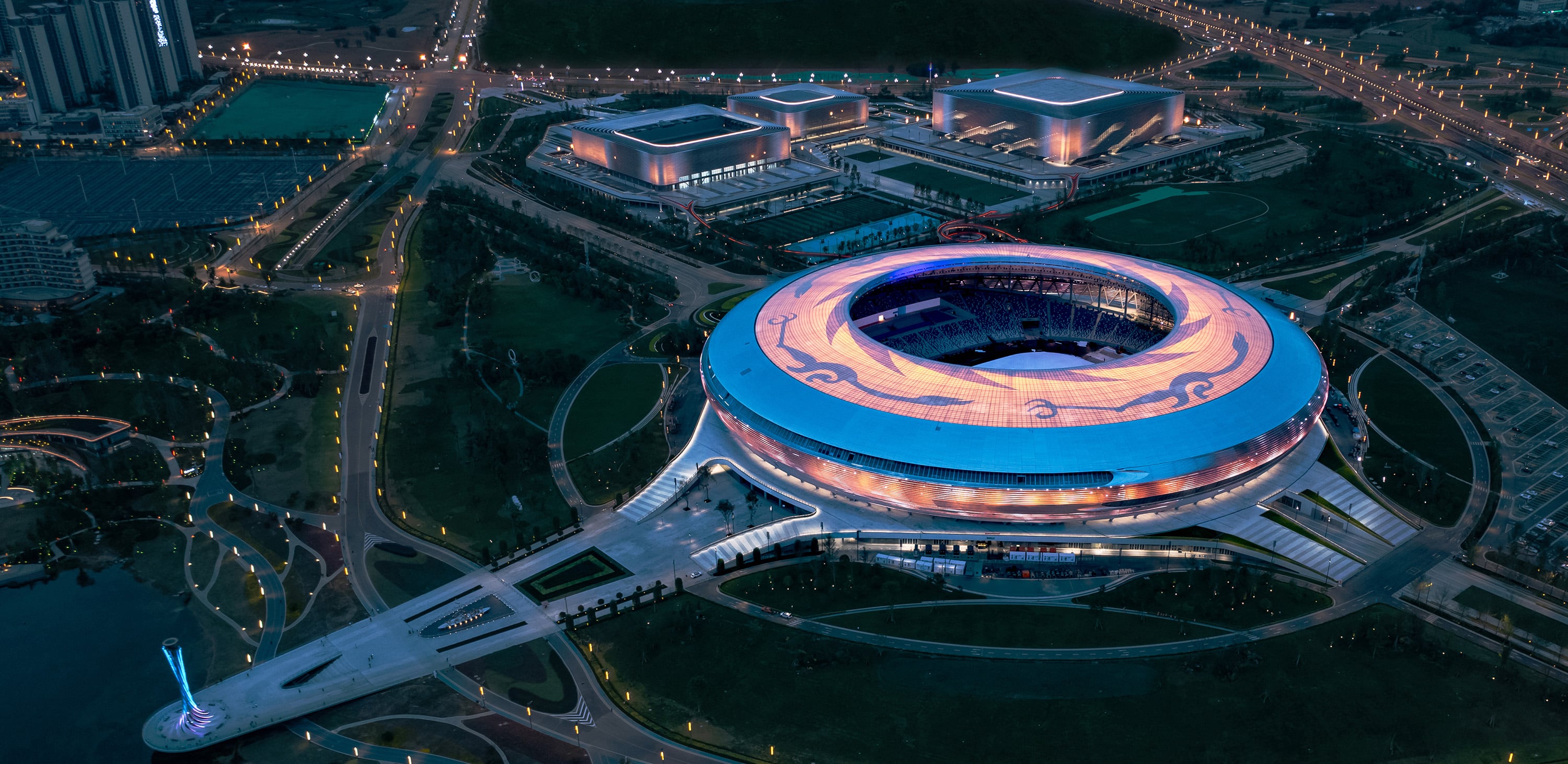 Dong'An Lake Sports Park — China: lighting design view 3 of 7, by Lichtvision