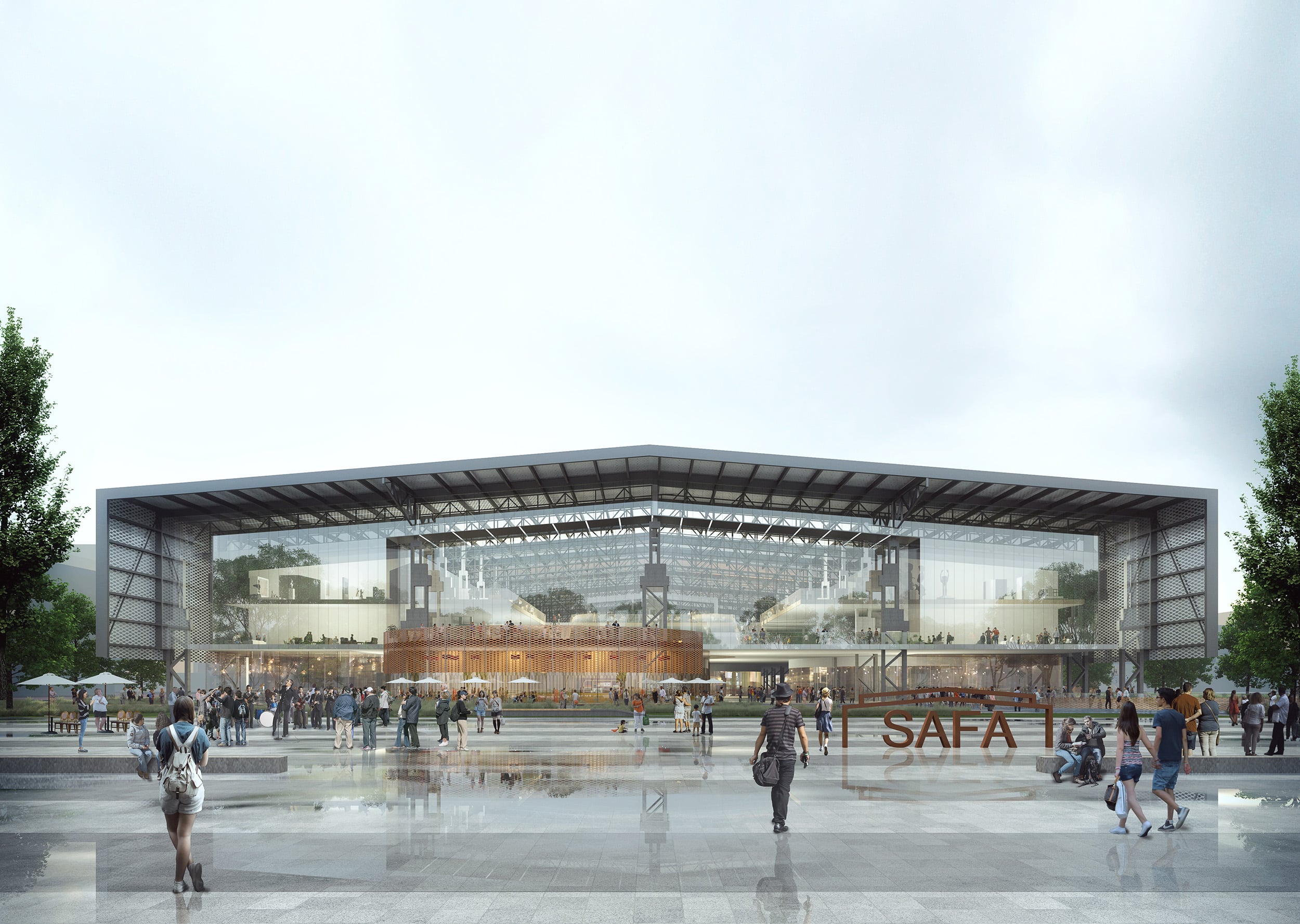 Shanghai Academy of Fine Arts — China: architectural lighting design by Lichtvision (architecture by gmp Architekten)
