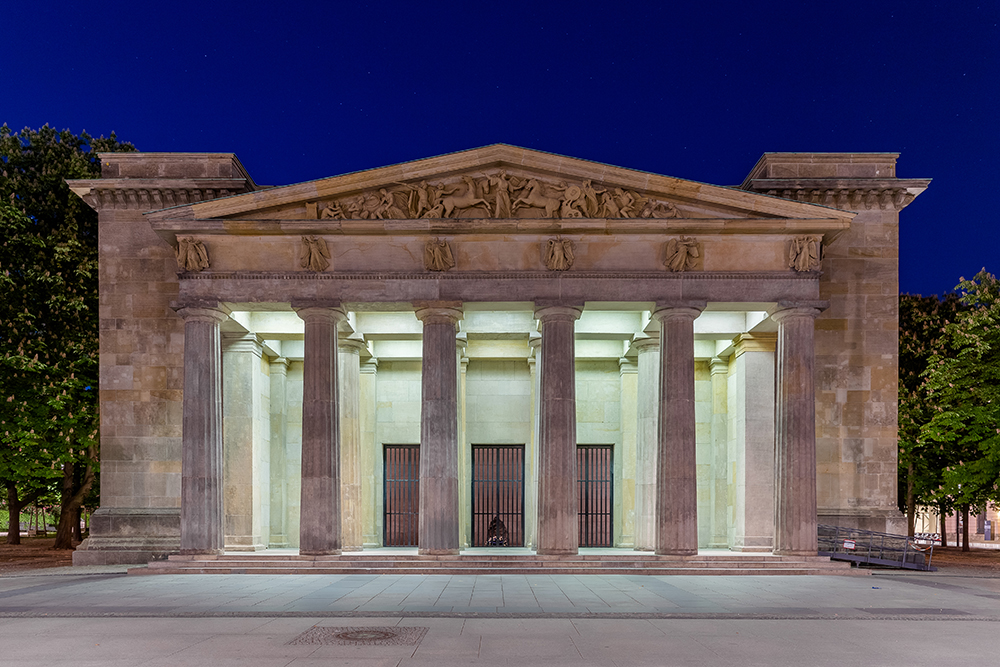 Neue Wache — Berlin, Germany: architectural lighting design by Lichtvision (architecture by Karl Friedrich Schinkel)