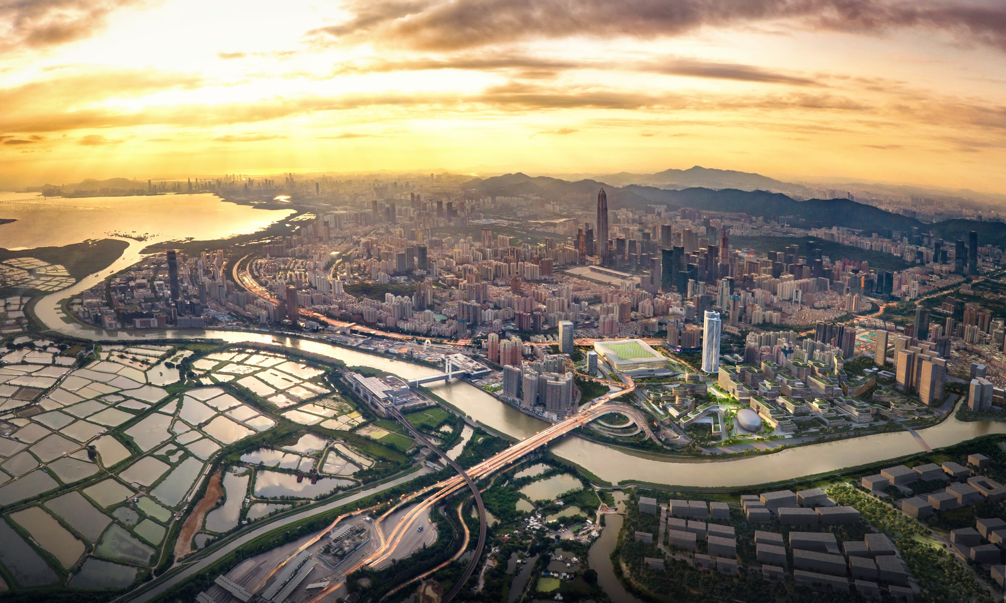 Huanggang Port Shenzhen — China: lighting design view 4 of 4, by Lichtvision