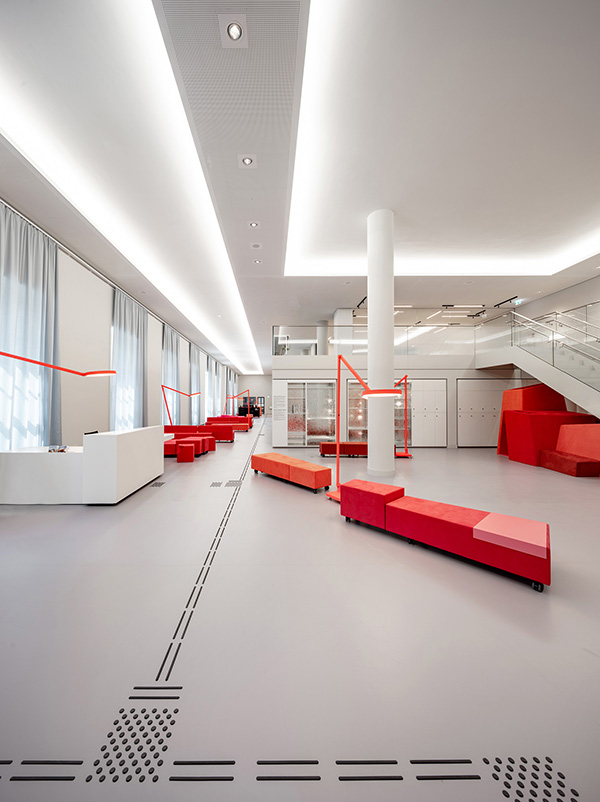 Humboldt Academy — Berlin, Germany: architectural lighting design by Lichtvision (architecture by Holzer Kobler Architekturen)