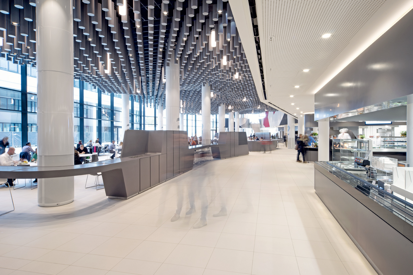 Audi Canteen — Germany: lighting design view 4 of 7, by Lichtvision