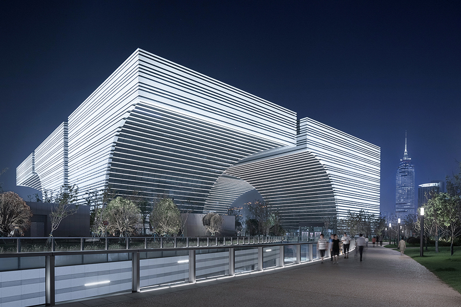 Changzhou Culture Plaza — China: architectural lighting design by Lichtvision (architecture by gmp International)