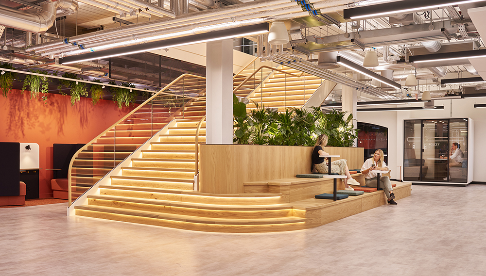 Devon House, London — London, United Kingdom: architectural lighting design by Lichtvision (architecture by Workplace Creations; John K Symes)