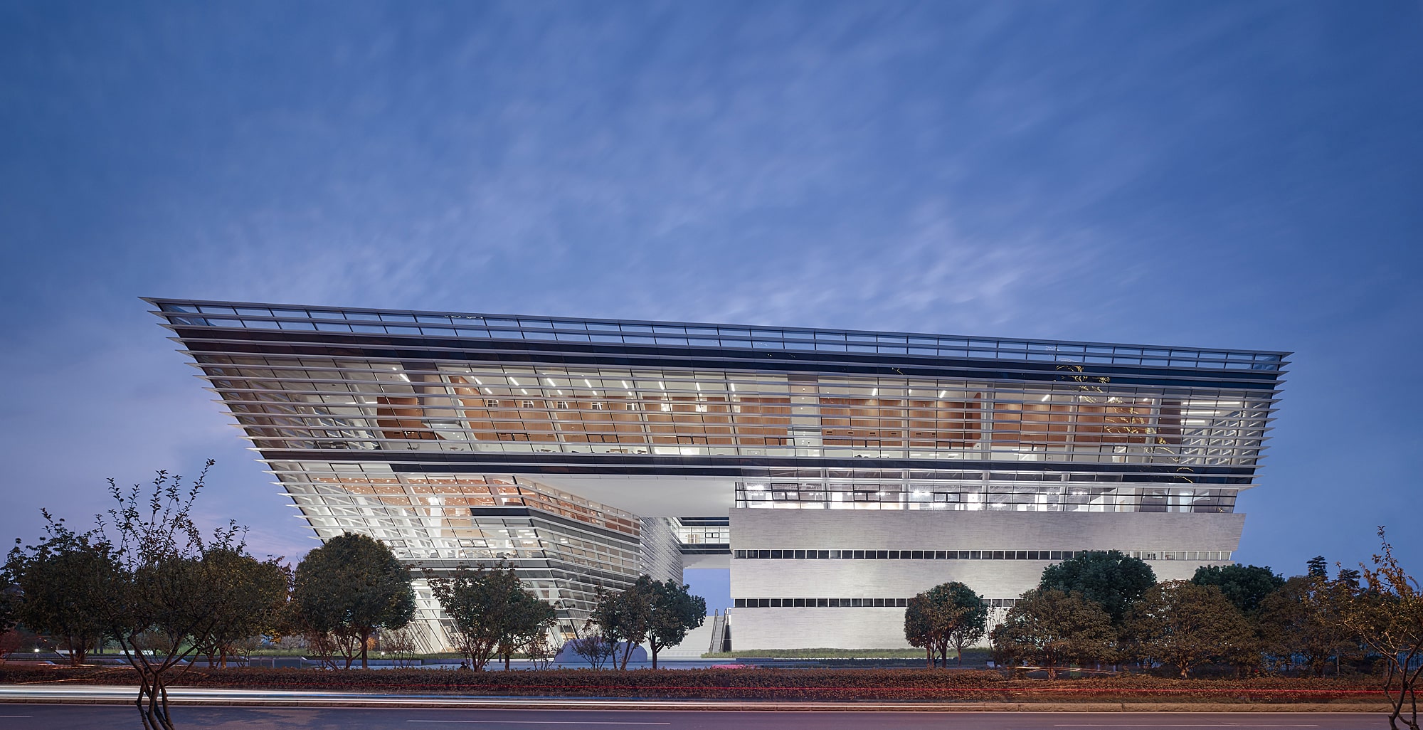 Suzhou No. 2 Library — China: lighting design view 2 of 4, by Lichtvision