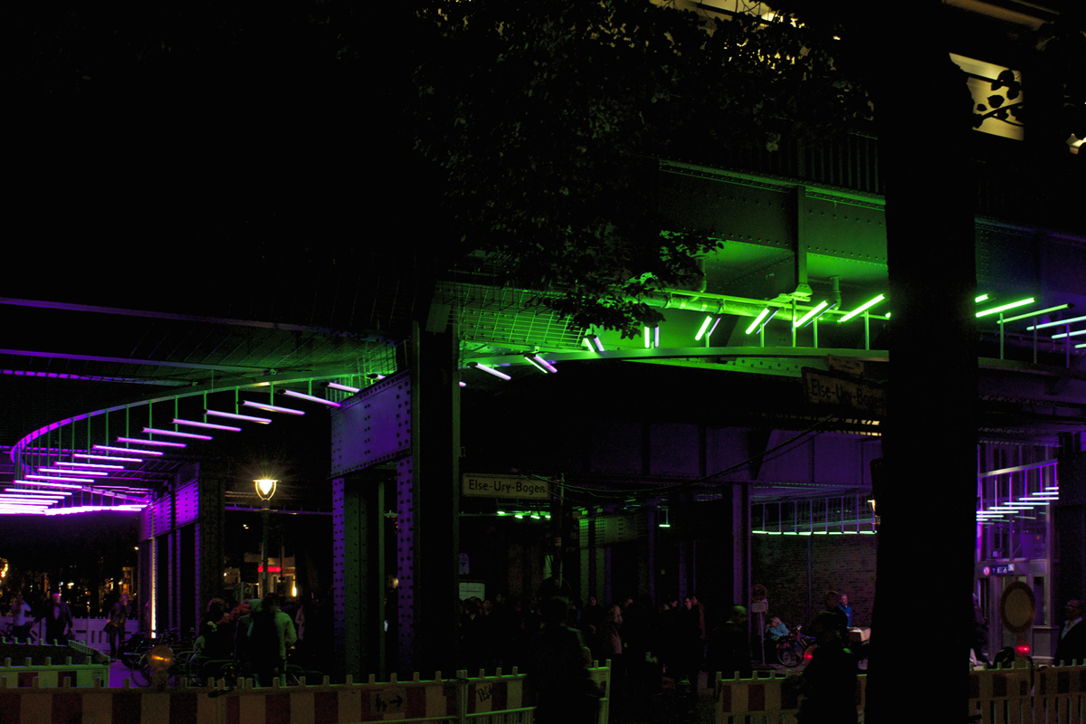 Light Installation in the Bleibtreustrasse — Berlin, Germany: lighting design view 2 of 3, by Lichtvision