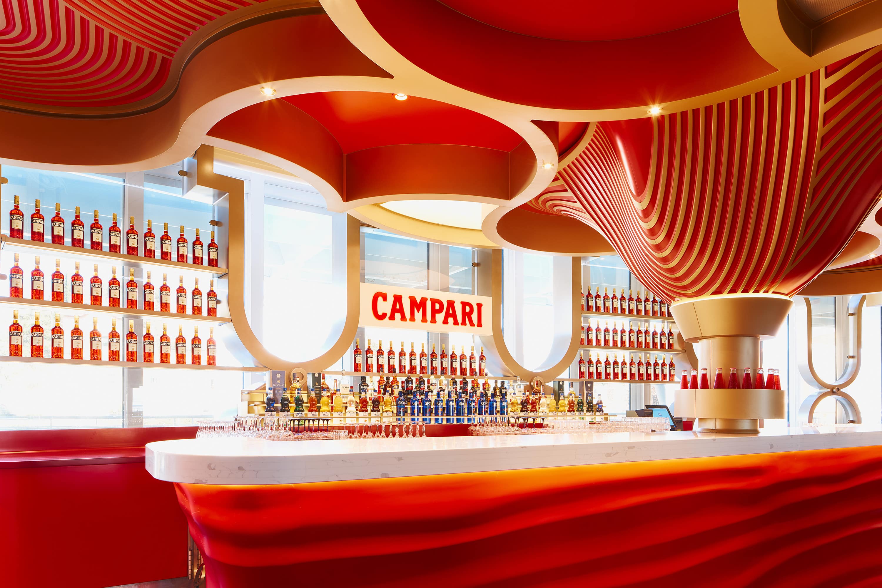 Costa Smeralda — Germany: architectural lighting design by Lichtvision (architecture by Tihany Design, Jeffrey Beers International, Rockwell Group, Dordoni Architetti, Partner Ship Design)