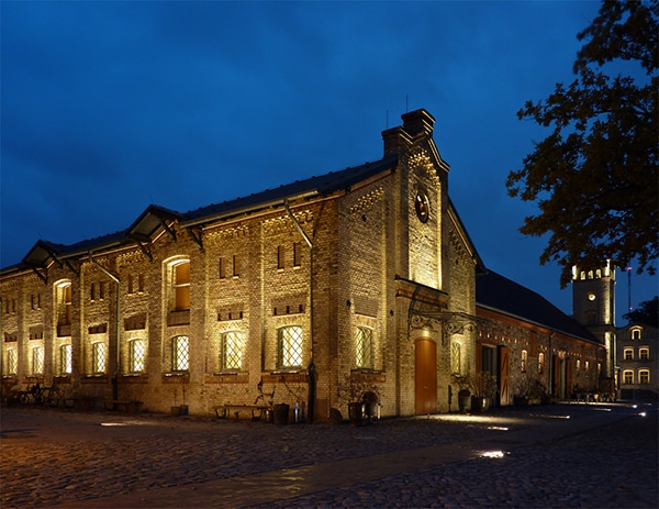 Gutshof Britz — Germany: architectural lighting design by Lichtvision (architecture by Abelmann Vielain Pock Architekten BDA)